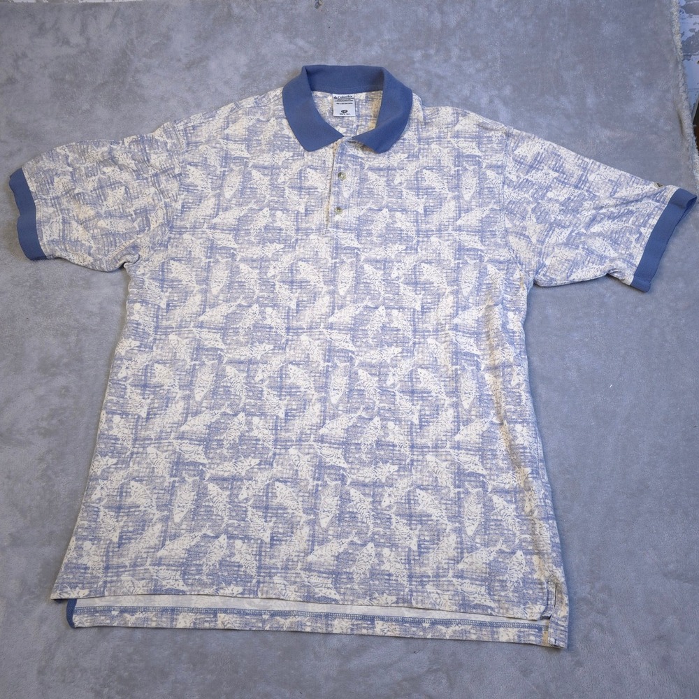 Blue Fish Skeleton Print Vintage Tall Gorpcore‎